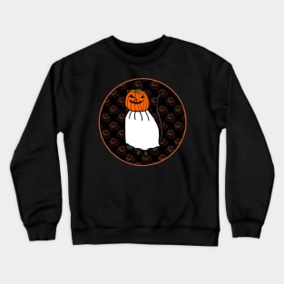 Halloween Horror Cat Dark Round Crewneck Sweatshirt